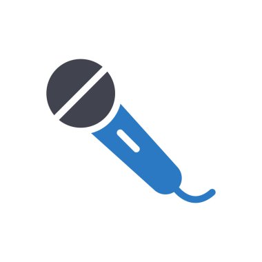 Şeffaf bir arkaplan üzerinde MIC vektör çizimi. Konsept ve grafik tasarım için mükemmel kalite sembolleri..