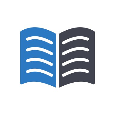 Saydam bir arkaplan üzerinde kitap okuma vektörü illüstrasyonu. Konsept ve grafik tasarımı için mükemmel kalite sembolleri..