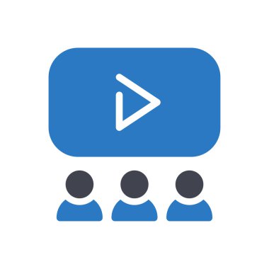 Saydam bir arkaplan üzerinde sinema vektör illüstrasyonu. Konsept ve grafik tasarımı için mükemmel kalite semboller..