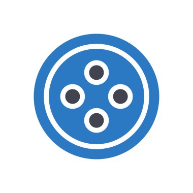 Şeffaf bir arkaplan üzerinde düğme vektör illüstrasyonu. Konsept ve grafik tasarım için kaliteli semboller..