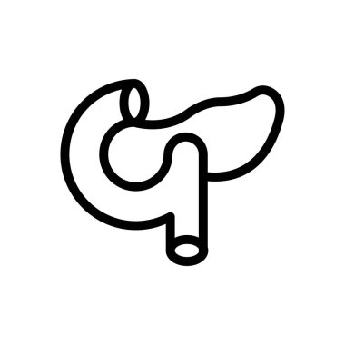 Şeffaf bir arkaplan üzerinde abdomen vektör çizimi. Premium kalite semboller. Konsept ve grafik tasarım için ince çizgi simgesi.