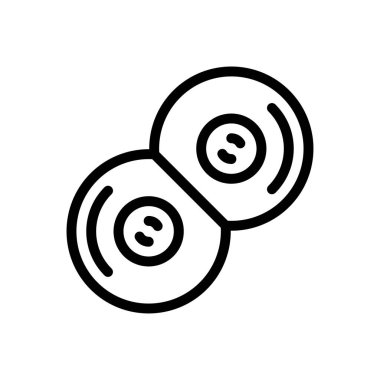 Şeffaf bir arkaplanda embriyonik vektör çizimi. Konsept ve grafik tasarımı için ince çizgi simgesi..