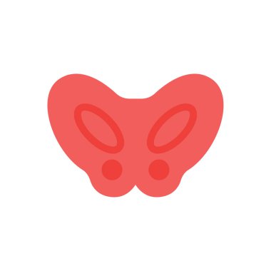 Saydam bir arkaplan üzerinde pelvik vektör çizimi. Konsept ve grafik tasarımı için birinci sınıf kalite simgeler..