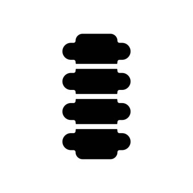 Şeffaf bir arkaplan üzerinde belkemiği vektör illüstrasyonu. Konsept ve grafik tasarımı için mükemmel kalite sembolleri..