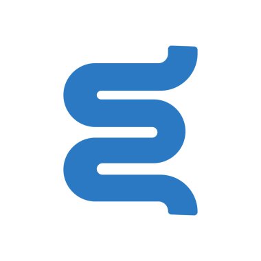 Şeffaf bir arkaplan üzerinde barsak vektör çizimi. Konsept ve grafik tasarımı için kaliteli semboller..