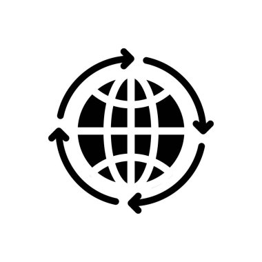 Şeffaf bir arkaplan üzerinde küresel vektör illüstrasyonu. Konsept ve grafik tasarımı için özel kalite semboller.. 