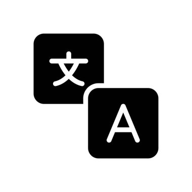 Şeffaf bir arkaplan üzerinde dil vektör illüstrasyonu. Konsept ve grafik tasarım için kaliteli semboller..