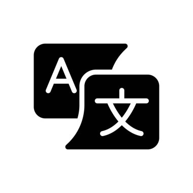 Şeffaf bir arkaplan üzerinde dil vektör illüstrasyonu. Konsept ve grafik tasarım için kaliteli semboller..