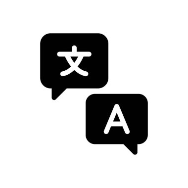 Şeffaf bir arkaplan üzerinde sohbet vektör illüstrasyonu. Konsept ve grafik tasarımı için kaliteli semboller..