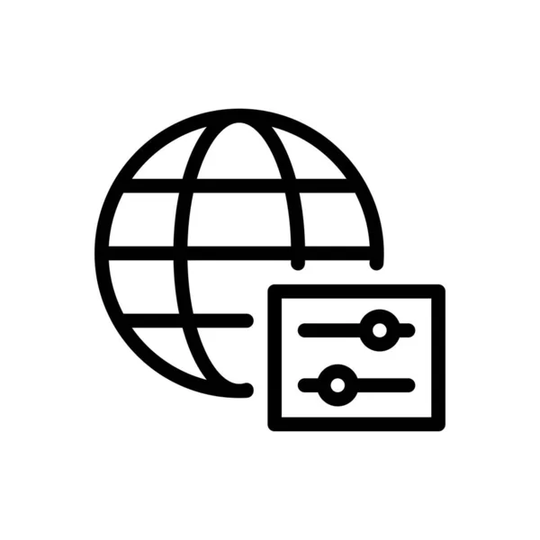透明背景の世界的なベクトル図 プレミアム品質の象徴概念とグラフィックデザインのための細い線のアイコン — ストックベクタ
