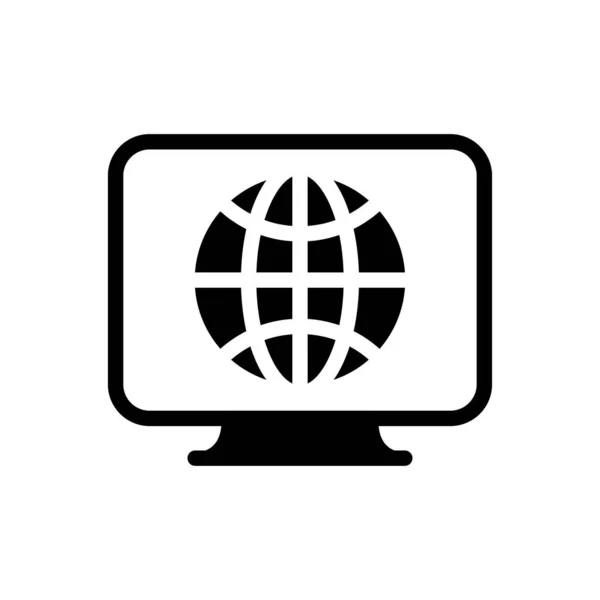 Globalna Ilustracja Wektora Ekranu Przejrzystym Tle Symbole Jakości Premium Ikona — Wektor stockowy