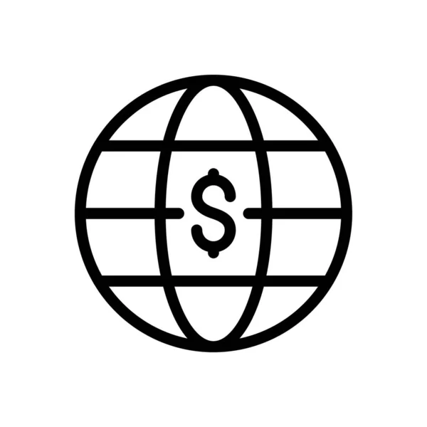Глобальний Долар Векторні Ілюстрації Прозорому Фоні Символи Якості Премій Піктограма — стоковий вектор