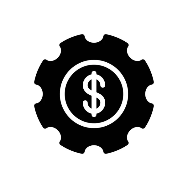 Dólar Configuração Vetor Ilustração Fundo Transparente Símbolos Qualidade Premium Ícone — Vetor de Stock