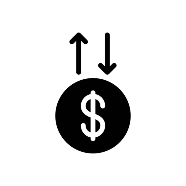 Ilustração Vetor Transferência Dólar Fundo Transparente Símbolos Qualidade Premium Ícone — Vetor de Stock
