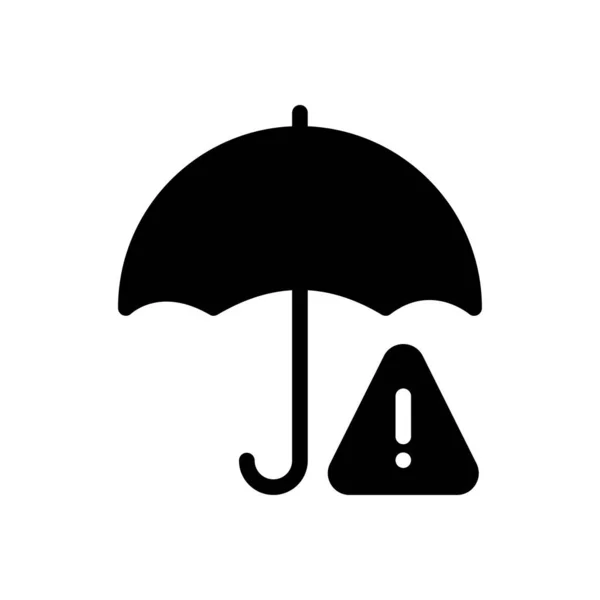 Versicherungswarnvektorillustration Auf Transparentem Hintergrund Symbole Premium Qualität Glyphen Symbol Für — Stockvektor