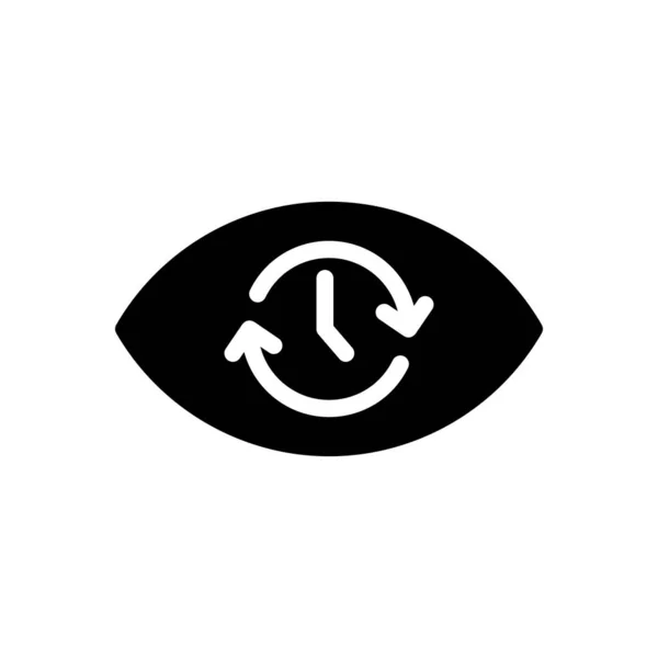 Augenzeit Vektor Illustration Auf Transparentem Hintergrund Hochwertige Symbole Glyphen Symbol — Stockvektor
