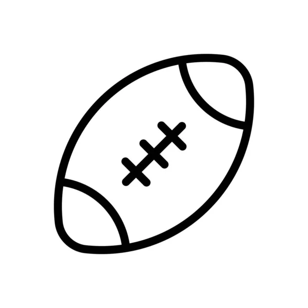 Ilustración Vectores Rugby Sobre Fondo Transparente Símbolos Calidad Premium Icono — Archivo Imágenes Vectoriales