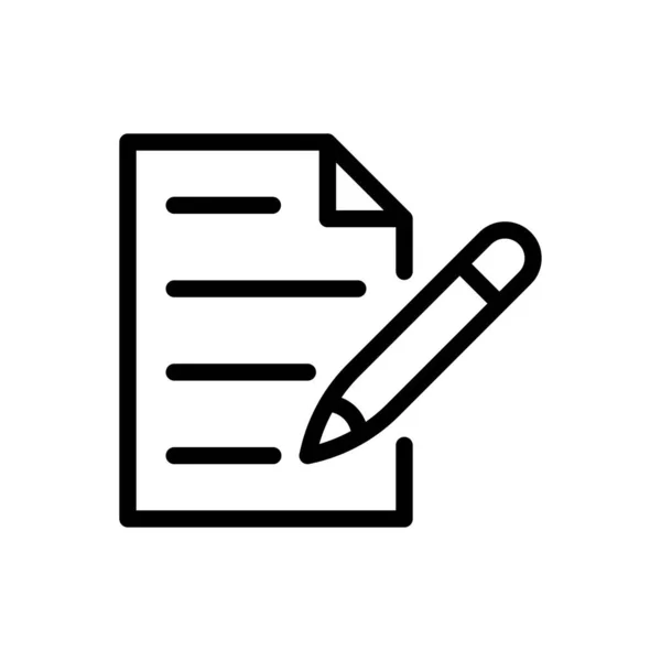 Carta Scrivere Illustrazione Vettoriale Uno Sfondo Trasparente Simboli Qualità Premium — Vettoriale Stock