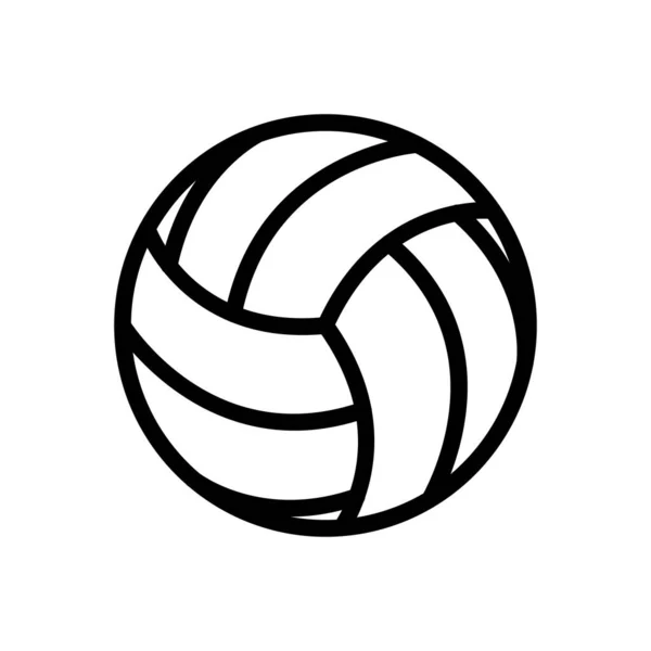 Volleybal Vector Illustratie Een Transparante Achtergrond Premium Kwaliteit Symbolen Dunne — Stockvector