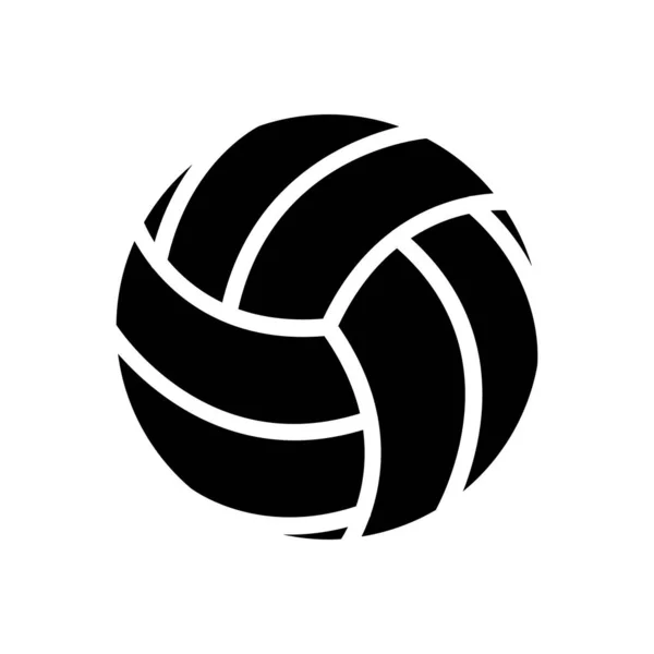 Volleybal Vector Illustratie Een Transparante Achtergrond Premium Kwaliteit Symbolen Glyphs — Stockvector