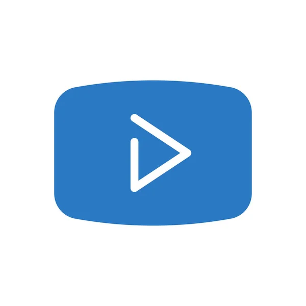 Youtube Vektorillustration Auf Transparentem Hintergrund Symbole Premium Qualität Glyphen Symbol — Stockvektor