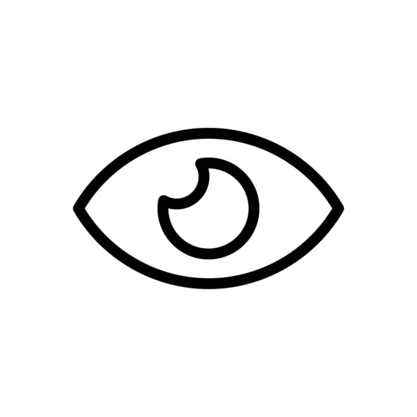 Eye Vector Illustration Transparent Background Premium Quality Symbols Thin Line — Stock Vector