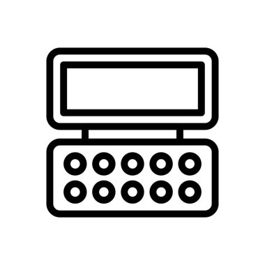 Saydam bir arkaplan üzerinde makyaj vektörü çizimi. Premium kalite semboller. Konsept ve grafik tasarım için ince çizgi simgesi.