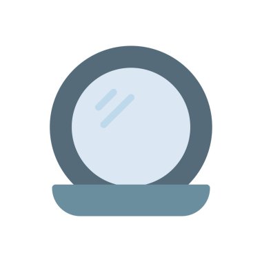 Şeffaf bir arkaplan üzerindeki ayna vektör çizimi. Konsept ve grafik tasarım için mükemmel kalite simgeleri..