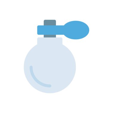 Saydam bir arkaplan üzerindeki parfüm vektör çizimi. Konsept ve grafik tasarım için birinci sınıf kalite simgeler..