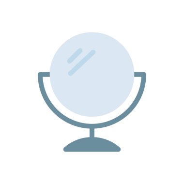 Şeffaf bir arkaplan üzerindeki ayna vektör çizimi. Konsept ve grafik tasarım için mükemmel kalite simgeleri..