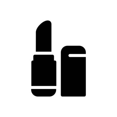 Şeffaf bir arkaplanda ruj vektör çizimi. Konsept ve grafik tasarım simgeleri için kaliteli semboller..