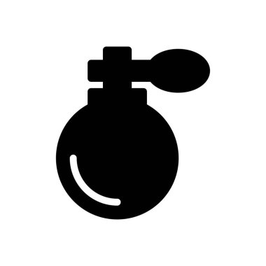 Şeffaf bir arkaplan üzerinde parfüm vektörü çizimi. Konsept ve grafik tasarım için özel kalite semboller..