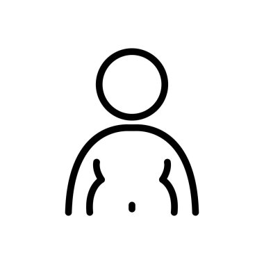 Saydam bir arkaplan üzerinde insan vektör çizimi. Premium kalite semboller. Konsept ve grafik tasarım için ince çizgi simgesi.