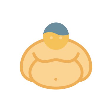 Şeffaf bir arkaplanda göbek yağlı vektör çizimi. Konsept ve grafik tasarımı için birinci sınıf kalite simgeler..