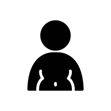 Saydam bir arkaplan üzerinde insan vektör illüstrasyonu. Konsept ve grafik tasarım simgeleri için kaliteli semboller.. 