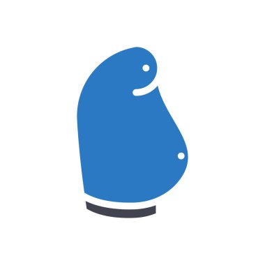 Şeffaf bir arkaplanda göbek yağlı vektör çizimi. Konsept ve grafik tasarımı için en iyi kalite semboller.. 