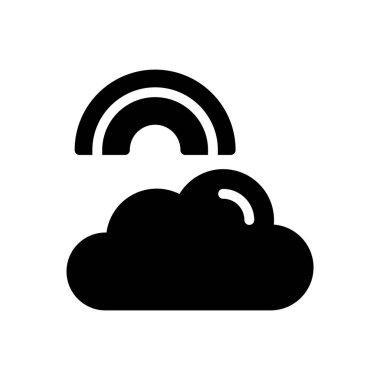 Şeffaf bir arkaplan üzerinde gökkuşağı vektör çizimi. Konsept ve grafik tasarımı için mükemmel kalite semboller.. 