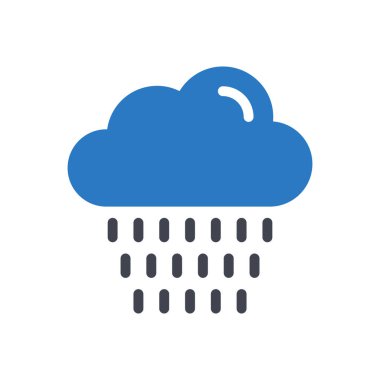 Şeffaf bir arkaplan üzerine vektör resimleme yağmuru. Konsept ve grafik tasarım simgeleri için kaliteli semboller.. 