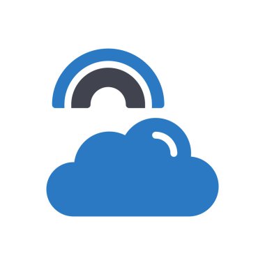 Şeffaf bir arkaplan üzerinde gökkuşağı vektör çizimi. Konsept ve grafik tasarımı için mükemmel kalite semboller.. 