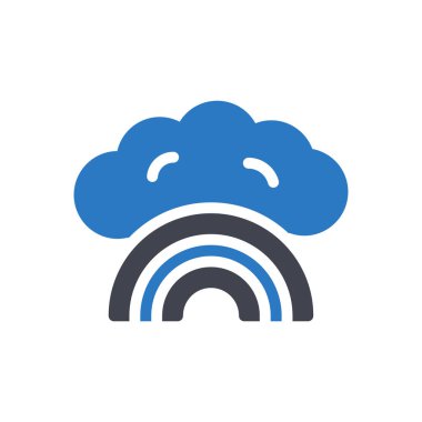 Şeffaf bir arkaplan üzerinde gökkuşağı vektör çizimi. Konsept ve grafik tasarımı için mükemmel kalite semboller.. 