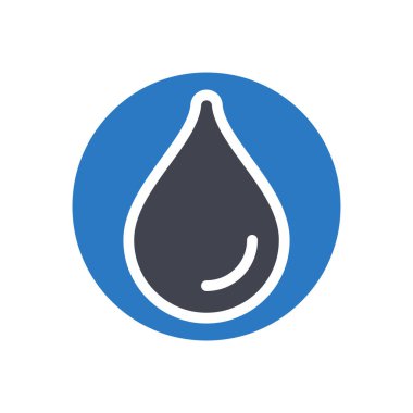 Şeffaf bir arkaplan üzerinde yağmur damlası vektör çizimi. Konsept ve grafik tasarım simgeleri için kaliteli semboller..