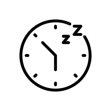 Şeffaf bir arkaplanda gece vektör çizimi. Konsept ve grafik tasarım için ince çizgi simgesi..