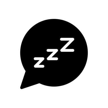 Şeffaf bir arkaplan üzerinde uyku kabarcığı vektör çizimi. Konsept ve grafik tasarımı için özel kalite semboller..