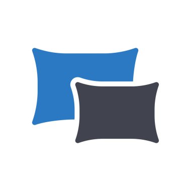 Şeffaf bir arkaplan üzerinde yastık vektör çizimi. Konsept ve grafik tasarım için özel kalite semboller.. 