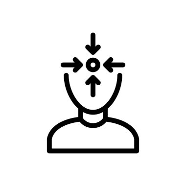 Şeffaf bir arkaplan üzerine odaklanmış vektör çizimi. Konsept ve grafik tasarımı için ince çizgi simgesi..