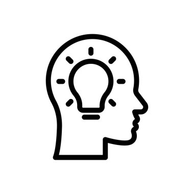 Şeffaf bir arkaplan üzerinde zihin vektör çizimi. Premium kalite semboller. Konsept ve grafik tasarım için ince çizgi simgesi.