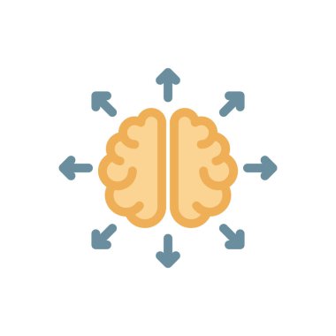 Şeffaf bir arkaplan üzerinde zihin vektör çizimi. Konsept ve grafik tasarım için mükemmel kalite simgeleri.. 