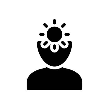 Şeffaf bir arkaplanda mutlu vektör illüstrasyonu. Konsept ve grafik tasarım simgeleri..