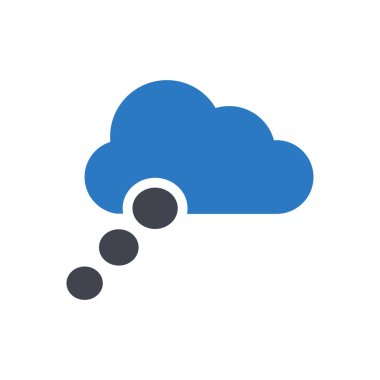 Şeffaf bir arkaplan üzerinde bulut vektör çizimi. Konsept ve grafik tasarımı için özel kalite semboller..