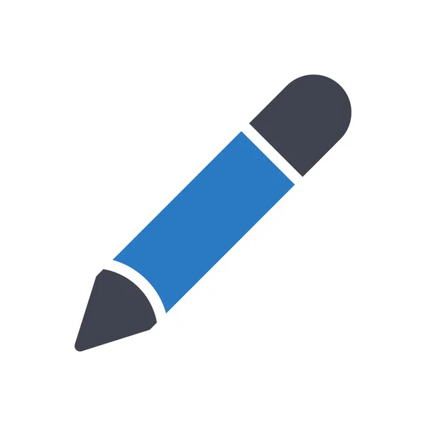 Bleistift Vektor Illustration Auf Transparentem Hintergrund Hochwertige Symbole Glyphen Symbol — Stockvektor